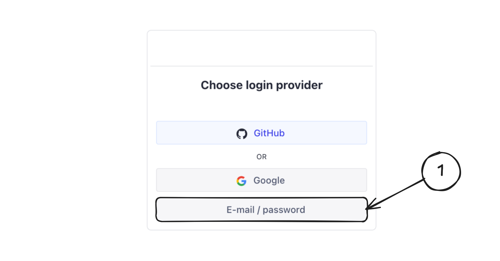 Sanity Studio Anmeldeseite