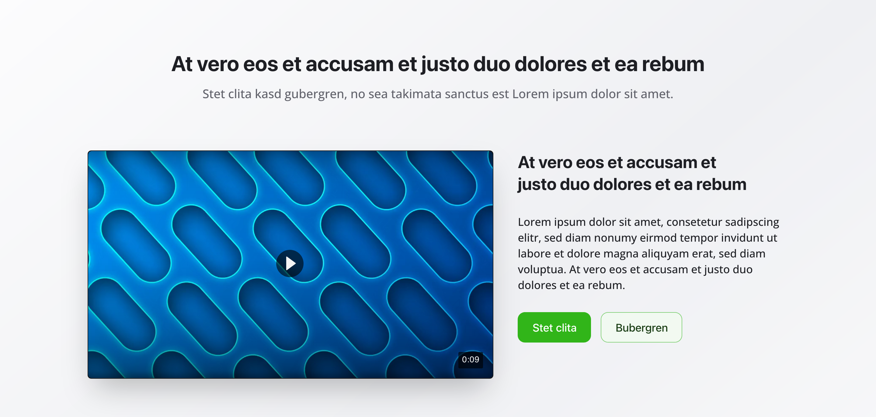 Übersicht von Text mit Video